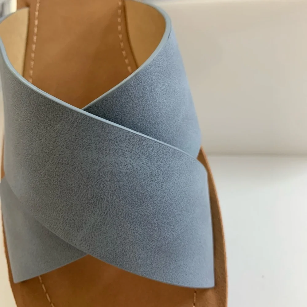 Soda Crossover Strapy Sandals 8.5,10 Blue color NWOT - Picture 7 of 9